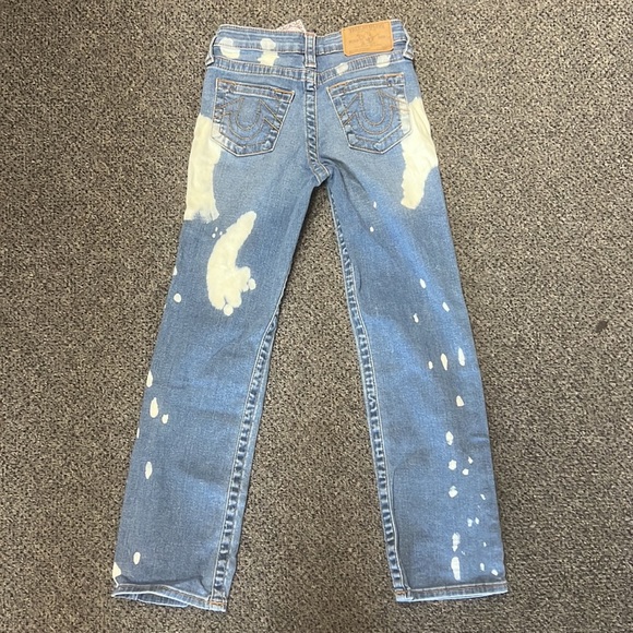 TRUE RELIGION | SE Destructed bleached straight leg jeans - Picture 3 of 4
